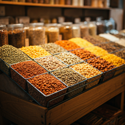 Shelves inside Massawa Market